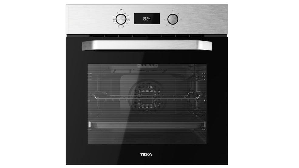 Imagen principal del horno Teka HCB-6535 SS, mostrando su diseño en acero inoxidable y funciones multifunción