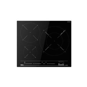Placa de inducción Mestrepaeller modelo IZC 63320 MPS BK de Teka con 3 zonas de cocción, vista desde arriba