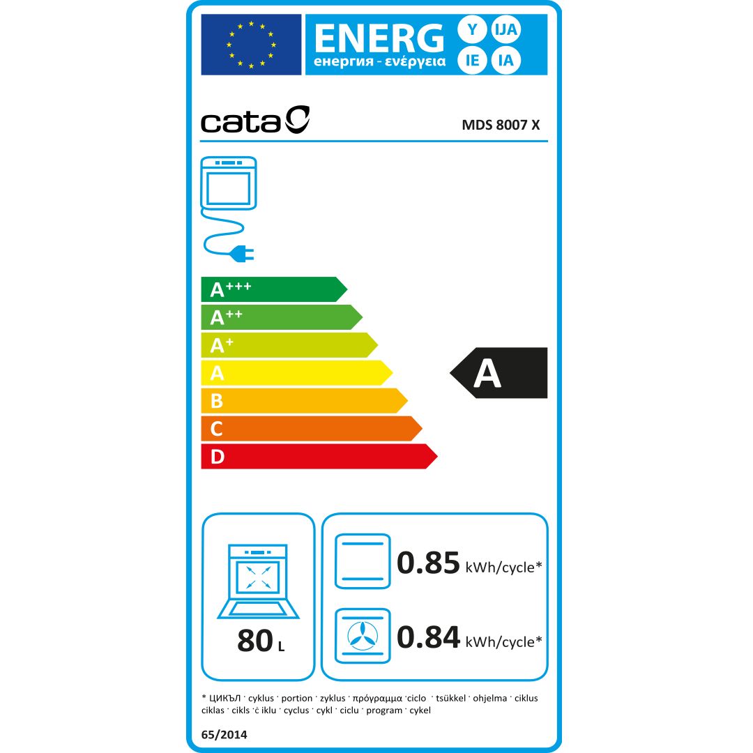 MDS8007X Ficha energética