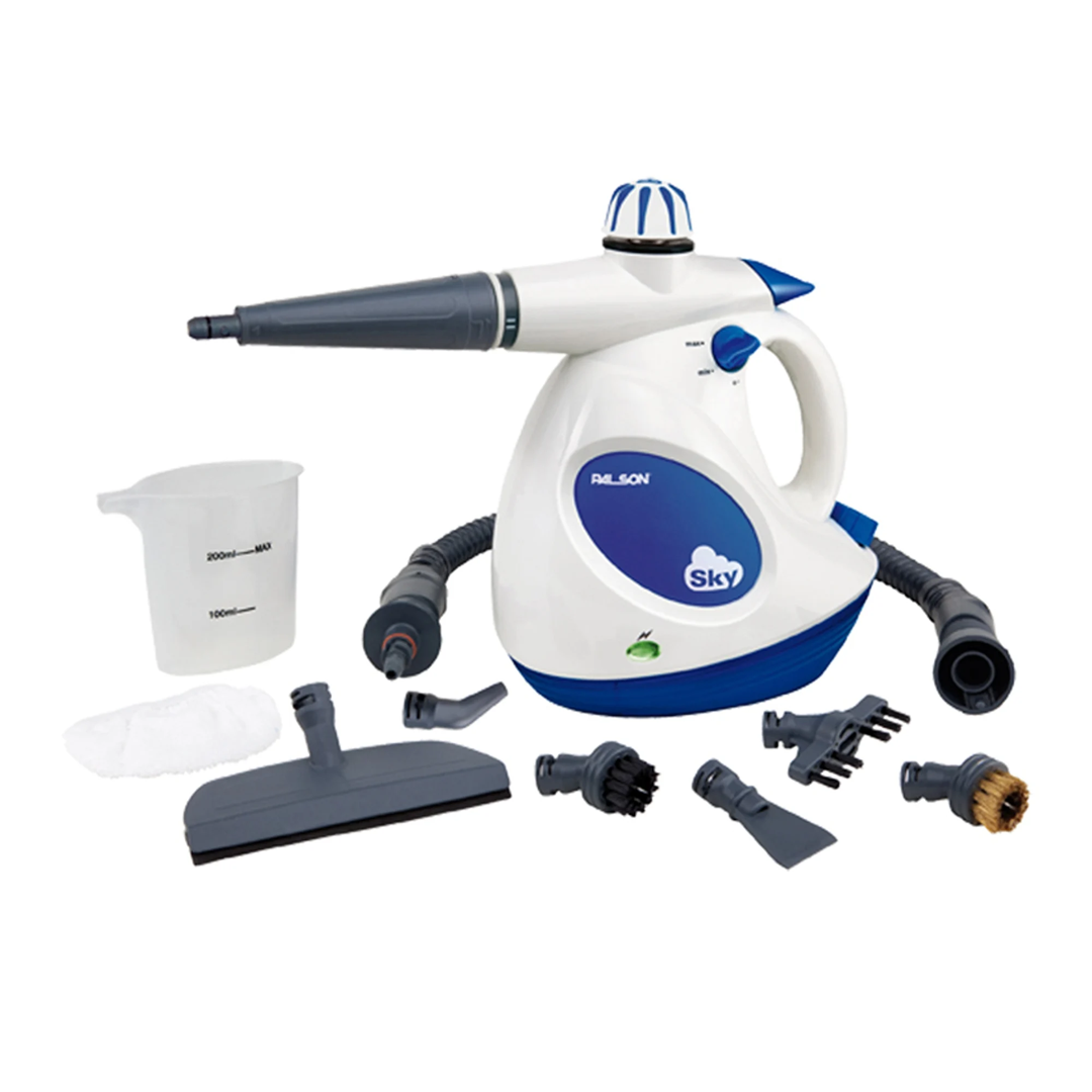 Imagen principal del limpiador de vapor 30582 Sky de Palson, con capacidad de 0.32 litros, presión de 3 bares y función con jabón integrada, ideal para limpieza eficiente en el hogar, disponible en Electrocash