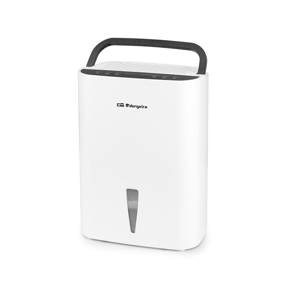 Imagen principal del deshumidificador DH-650 de Orbegozo, con capacidad de 2.5 litros, panel táctil LED, ideal para eliminar la humedad del aire y mejorar la calidad del ambiente, disponible en Electrocash