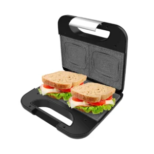 Imagen principal de la sandwichera 02953 Rock´nToast de Cecotec Squared, con una potencia de 800W, ideal para preparar sándwiches rápidamente, disponible en Electrocash