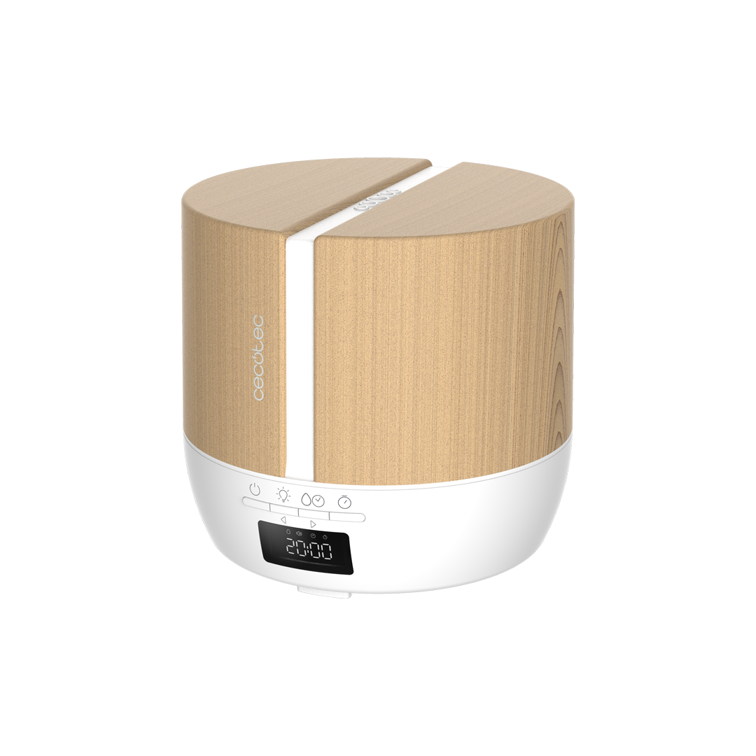 Imagen principal del humidificador 05647 PureAroma 550 de Cecotec con tecnología Bluetooth, diseñado para mejorar la humedad ambiental y difundir aromas, ideal para ambientes controlados mediante smartphone, disponible en Electrocash