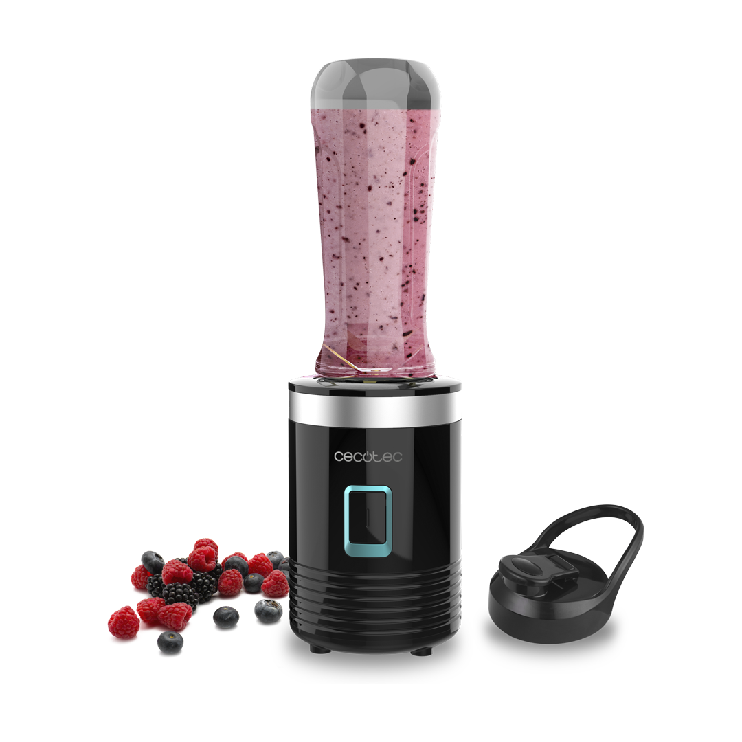 Imagen principal de la batidora de vaso 04395 Power Titanium de Cecotec, con una potencia de 350W, ideal para preparar batidos y smoothies con facilidad, disponible en Electrocash