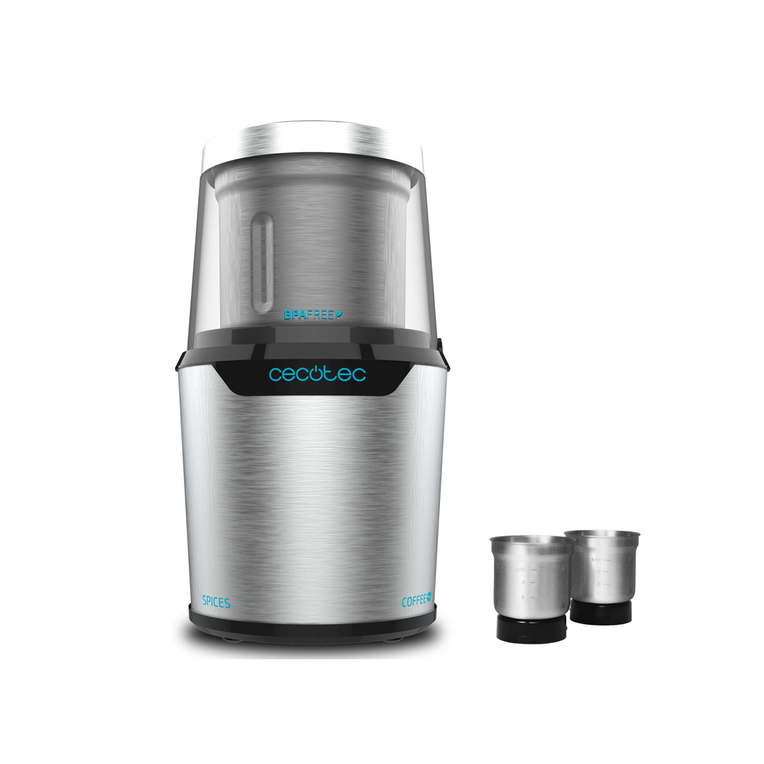 Imagen principal del molinillo 01559 TitanMill 300 de Cecotec, con una potencia de 300W y dos vasos, ideal para moler granos y especias de manera rápida y eficiente, disponible en Electrocash