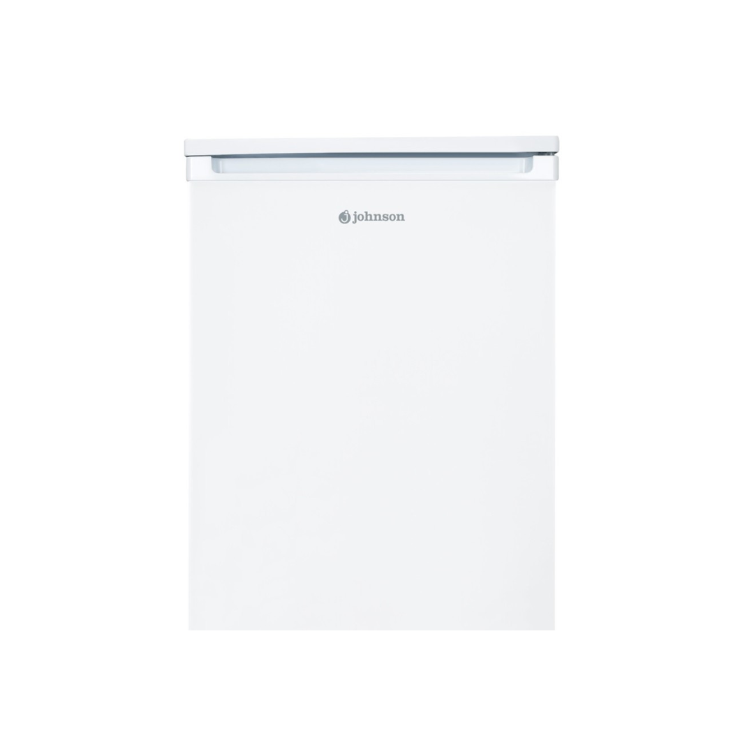 Congelador vertical Johnson JRZ-85E en color blanco, 85x55 cm, con 3 cajones. Disponible en Electrocash