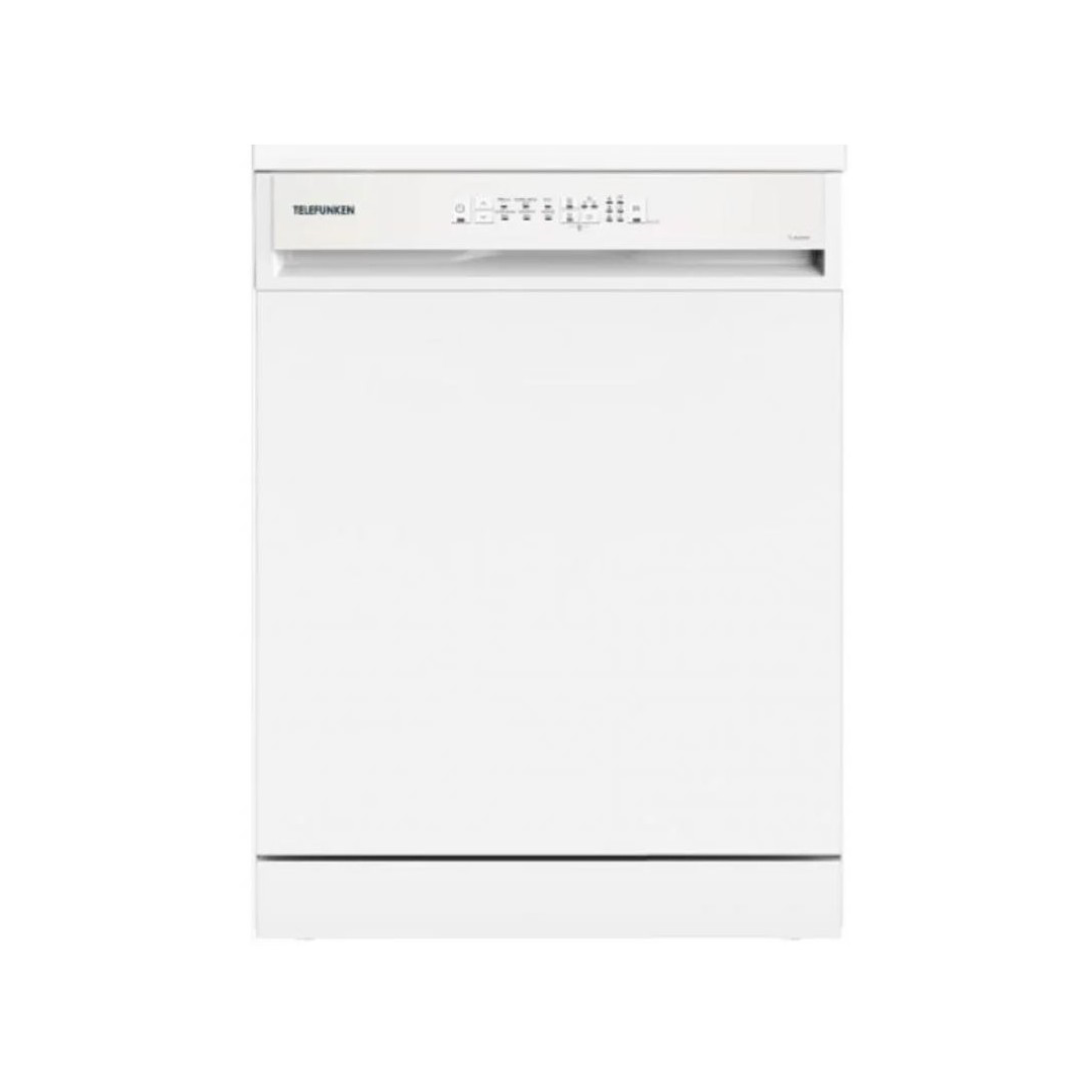 Lavavajillas Telefunken TLK-066W en color blanco, capacidad para 12 cubiertos. Disponible en Electrocash