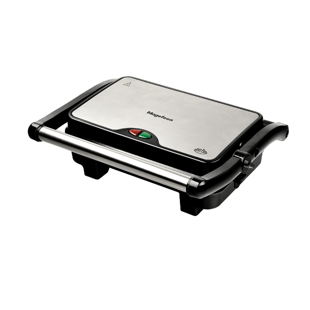 Imagen principal del grill MGF-8130 Bon Pan de Magefesa, con una potencia de 1500W y superficie antiadherente, ideal para asar y cocinar alimentos de manera uniforme, disponible en Electrocash