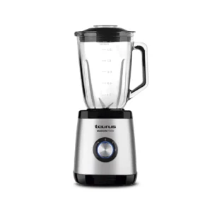 Imagen principal de la batidora vaso Magnum 1500 de Taurus, con una potencia de 1500W y diseño en acero inoxidable, ideal para mezclar y triturar alimentos de manera eficiente, disponible en Electrocash