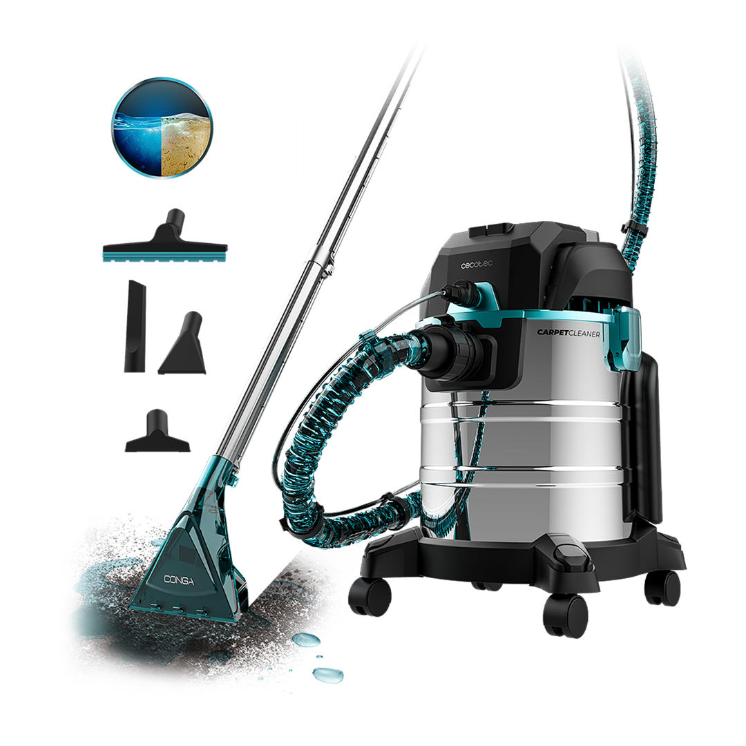 Imagen principal del aspirador sin bolsa 08598 CarpetClean Cecotec Pro, disponible en Electrocash