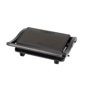 Imagen principal del grill doble JEGR-1106 de Jata, con una potencia de 750W y apertura de 180 grados, ideal para cocinar de manera uniforme y rápida