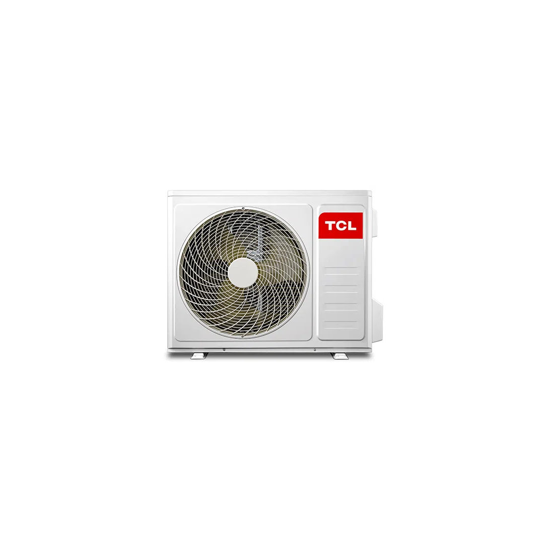 Detalle de la unidad interior del aire acondicionado Split Elite S18F2S0 TCL, mostrando la rejilla de ventilación y la pantalla LED