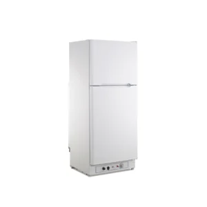 Imagen principal del frigorífico de 2 puertas FG-210BE de Vitrokitchen, con capacidad de butano y dimensiones de 163x60 cm, ideal para mantener los alimentos frescos de manera eficiente, disponible en Electrocash