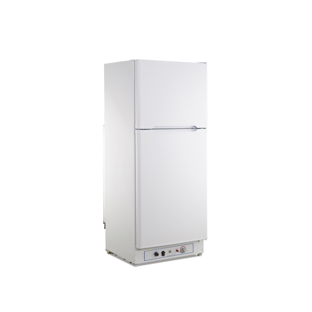 Imagen principal del frigorífico de 2 puertas FG-210BE de Vitrokitchen, con capacidad de butano y dimensiones de 163x60 cm, ideal para mantener los alimentos frescos de manera eficiente, disponible en Electrocash