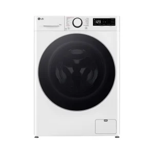 Imagen principal de la lavadora blanca F4-WR5011A6F LG A, resaltando su diseño y características avanzadas en Electrocash