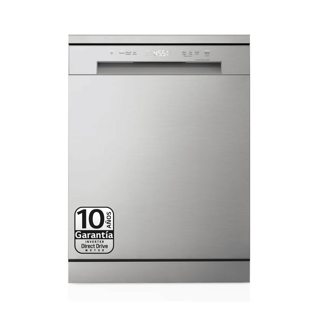 Imagen principal del lavavajillas Inox 60 DF-141FV LG D; 14 Cubiertos 5P LED disponible en Electrocash