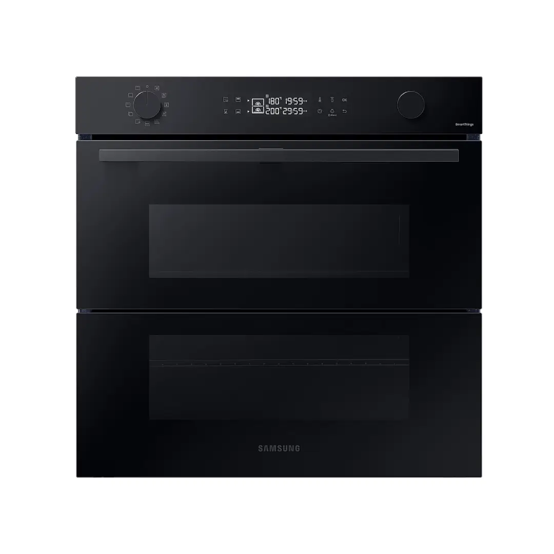 Imagen principal del Horno Negro NV-7B4535YAK Samsung, con 15 programas y función pirolítica, disponible en Electrocash