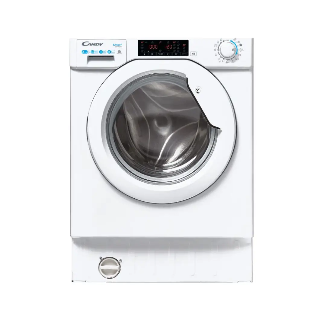 Imagen principal de la Lavadora-Secadora Integrable CBD-485TWME/1-S de Candy con capacidad de 8kg para lavado y 5kg para secado, disponible en Electrocash