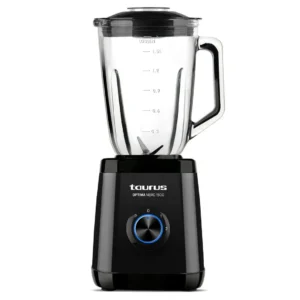 Batidora de Vaso Optima Nero 1500 de Taurus con potencia de 1500W y capacidad de 1.5L, en color negro, disponible en Electrocash