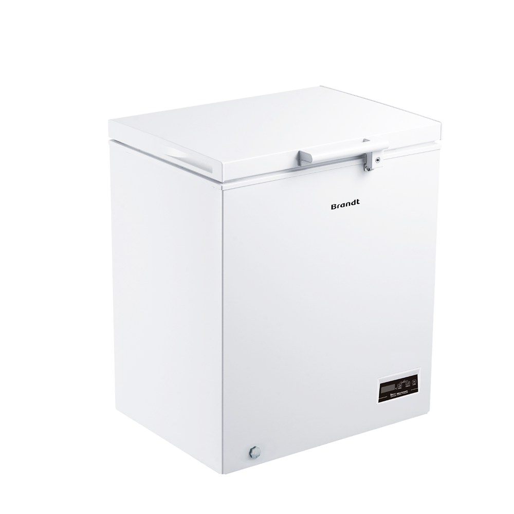 Imagen principal del Congelador Horizontal BFK151ESW de Brandt, con dimensiones de 85x70 cm y capacidad de 142 litros, disponible en Electrocash