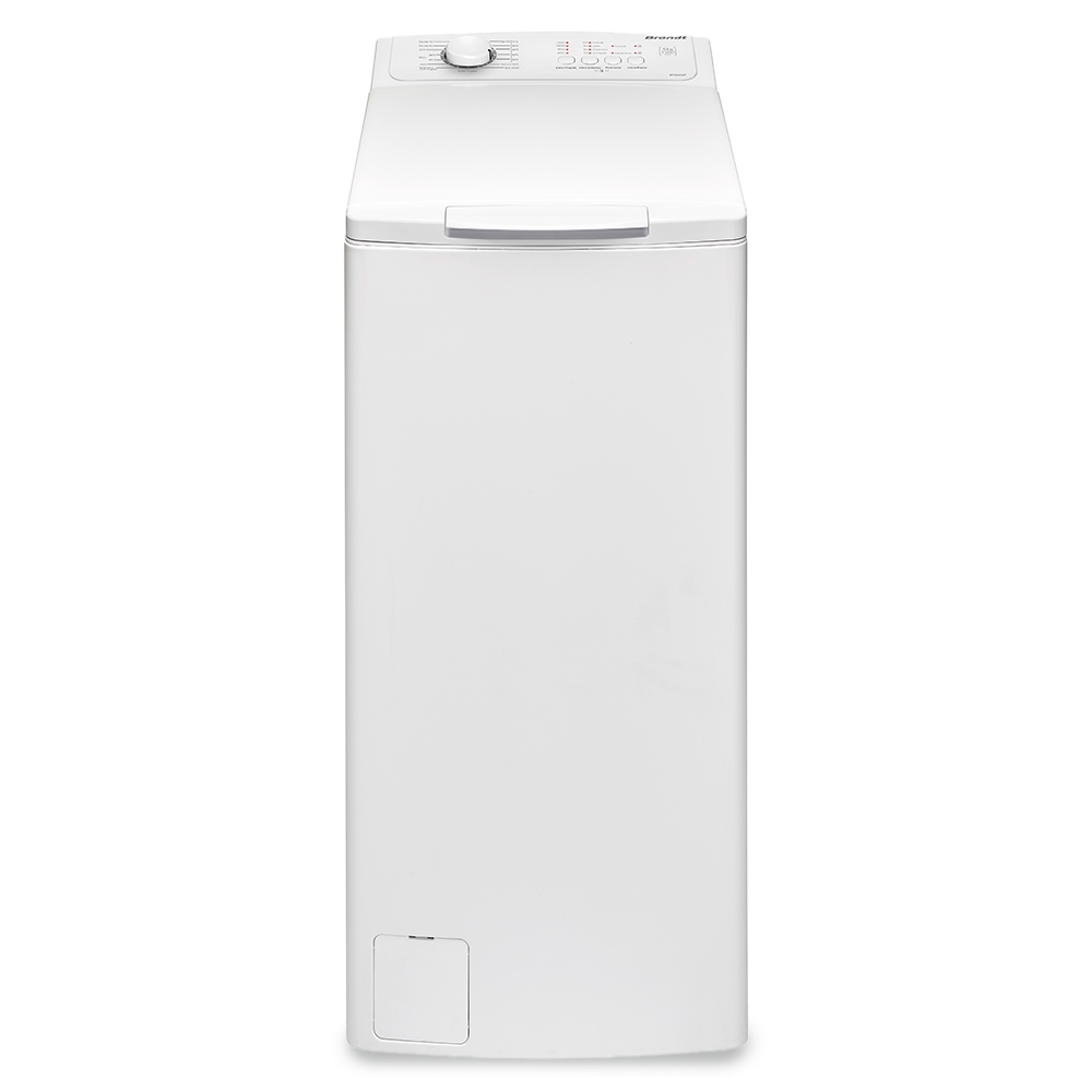Imagen principal de la Lavadora de Carga Superior Blanca BT36026P de Brandt, con capacidad de 6 kg y 1200 RPM, disponible en Electrocash