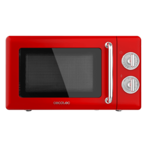 Imagen principal del Microondas 01710 ProClean 3110 Retro Rojo de Cecotec, con grill, capacidad de 20L y 700W de potencia, disponible en Electrocash