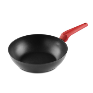 WOK ALUMINIO RECICLADO RE-W28 CASTEY MANGO ROJO