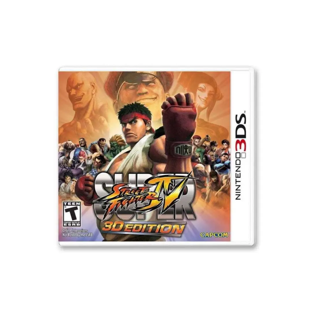 Carátula del juego Street Fighter IV para la Nintendo 3DS, incluido con la consola