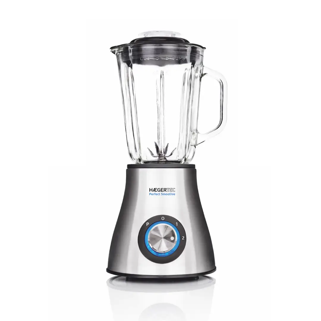 Imagen principal de la batidora de vaso Haeger LQ-600 007A en acero inoxidable, con potencia de 600W y capacidad de 1.5L