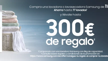 Cabecera web samsung cashback lavadora