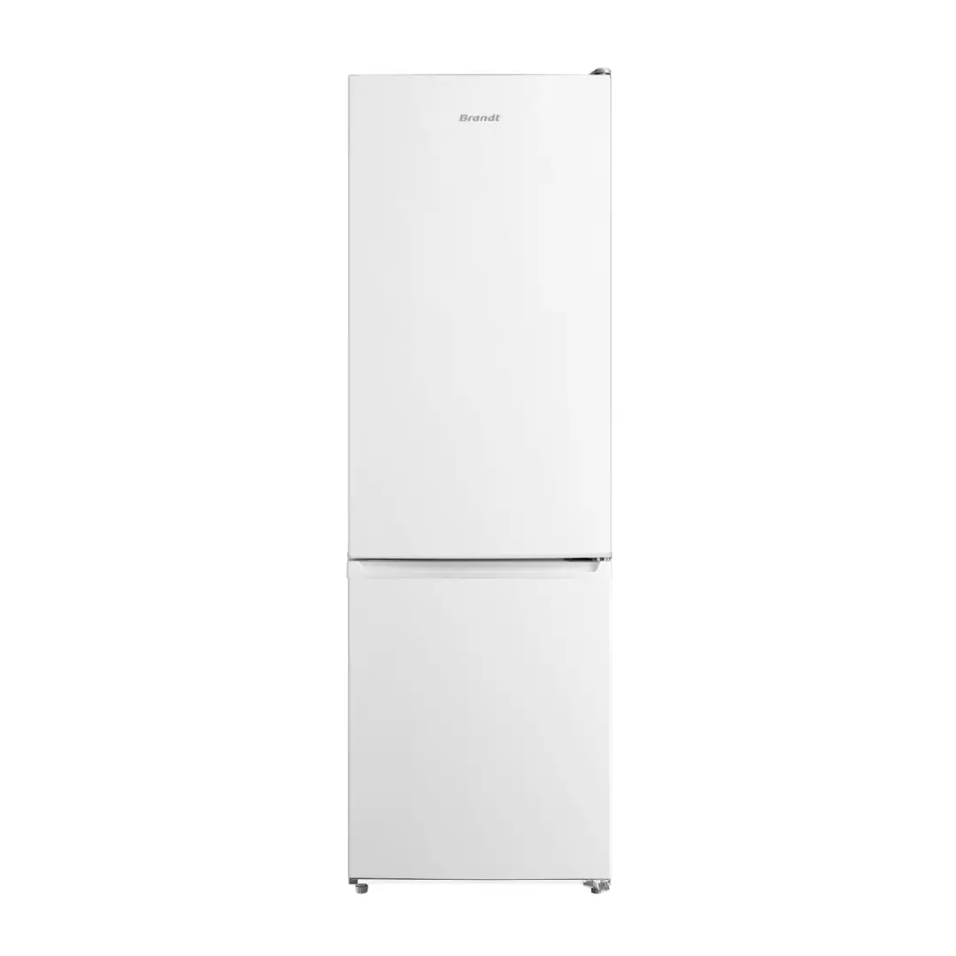 Imagen principal del combi blanco Brandt BFC-8860EW, con eficiencia energética E y tecnología No Frost, con dimensiones de 188x60 cm