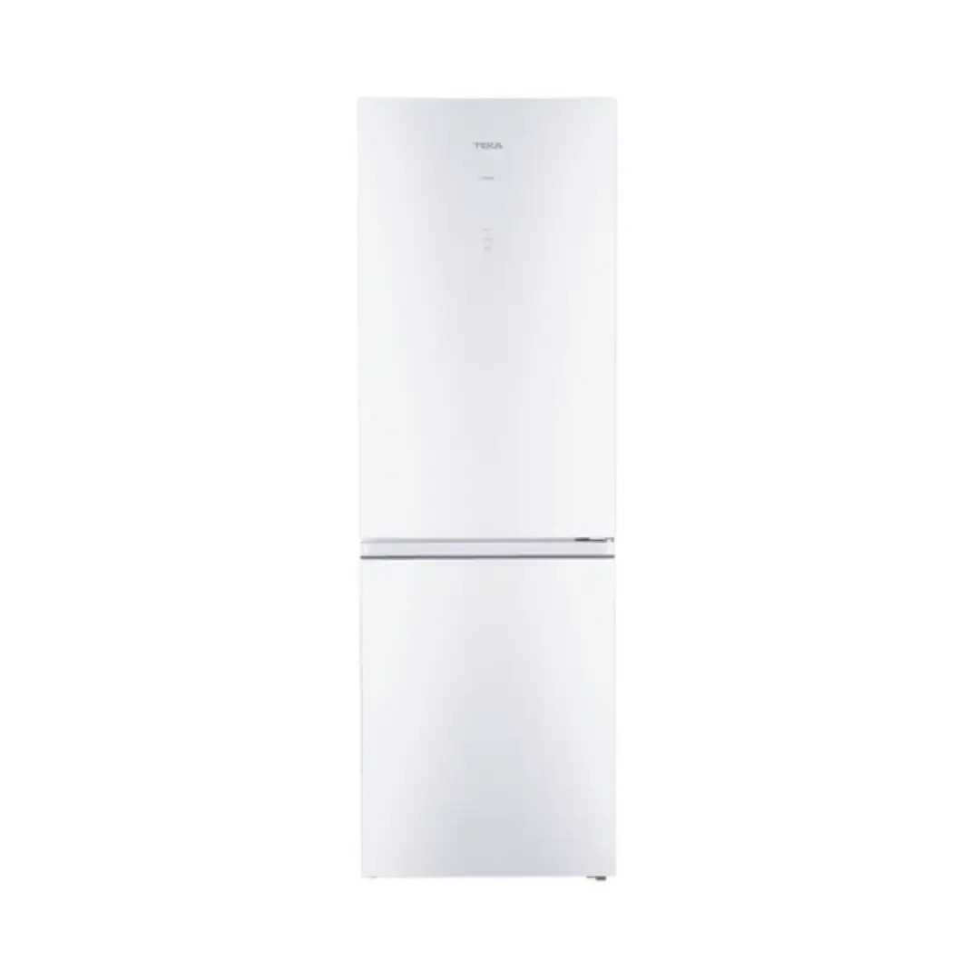 Imagen principal del combi cristal blanco Teka RBF-3450GWH, con eficiencia energética D y dimensiones de 186x60 cm