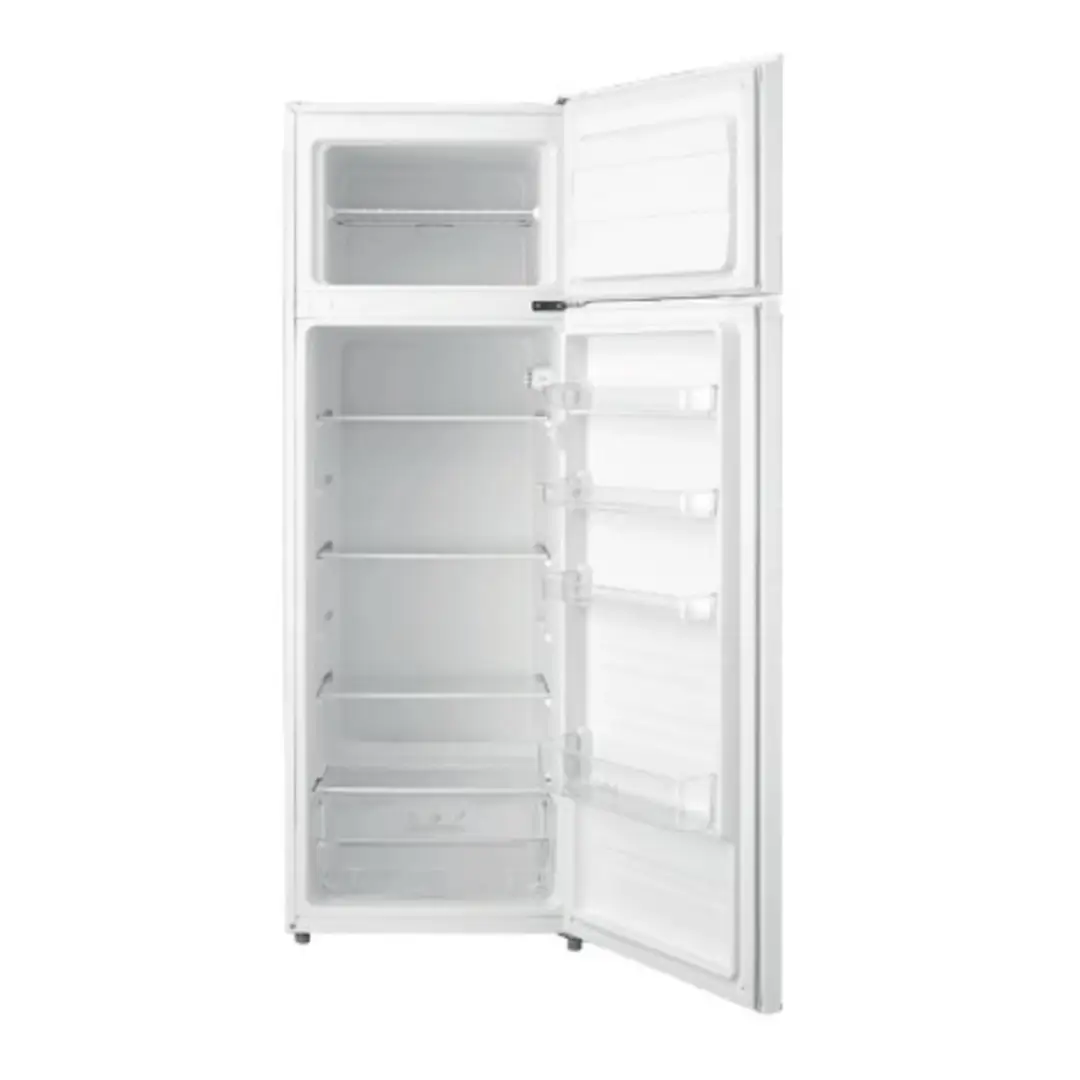 Vista del interior del frigorífico Teka RTF-3210, mostrando el espacio de refrigeración y congelación