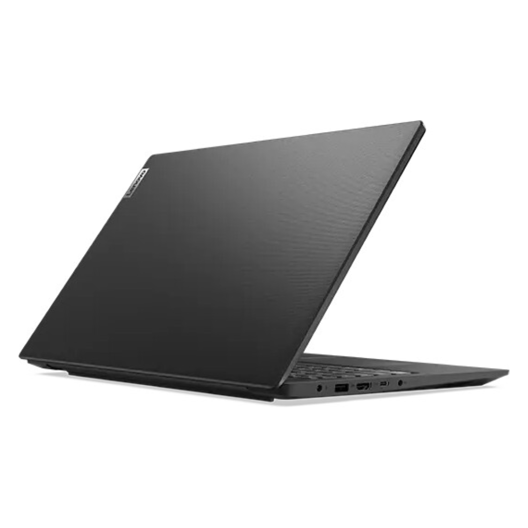 Vista del portátil Lenovo V15 G4 modelo 82YU00TUSP mostrando detalles de diseño y estructura, ideal para usuarios que buscan rendimiento y portabilidad - Electrocash