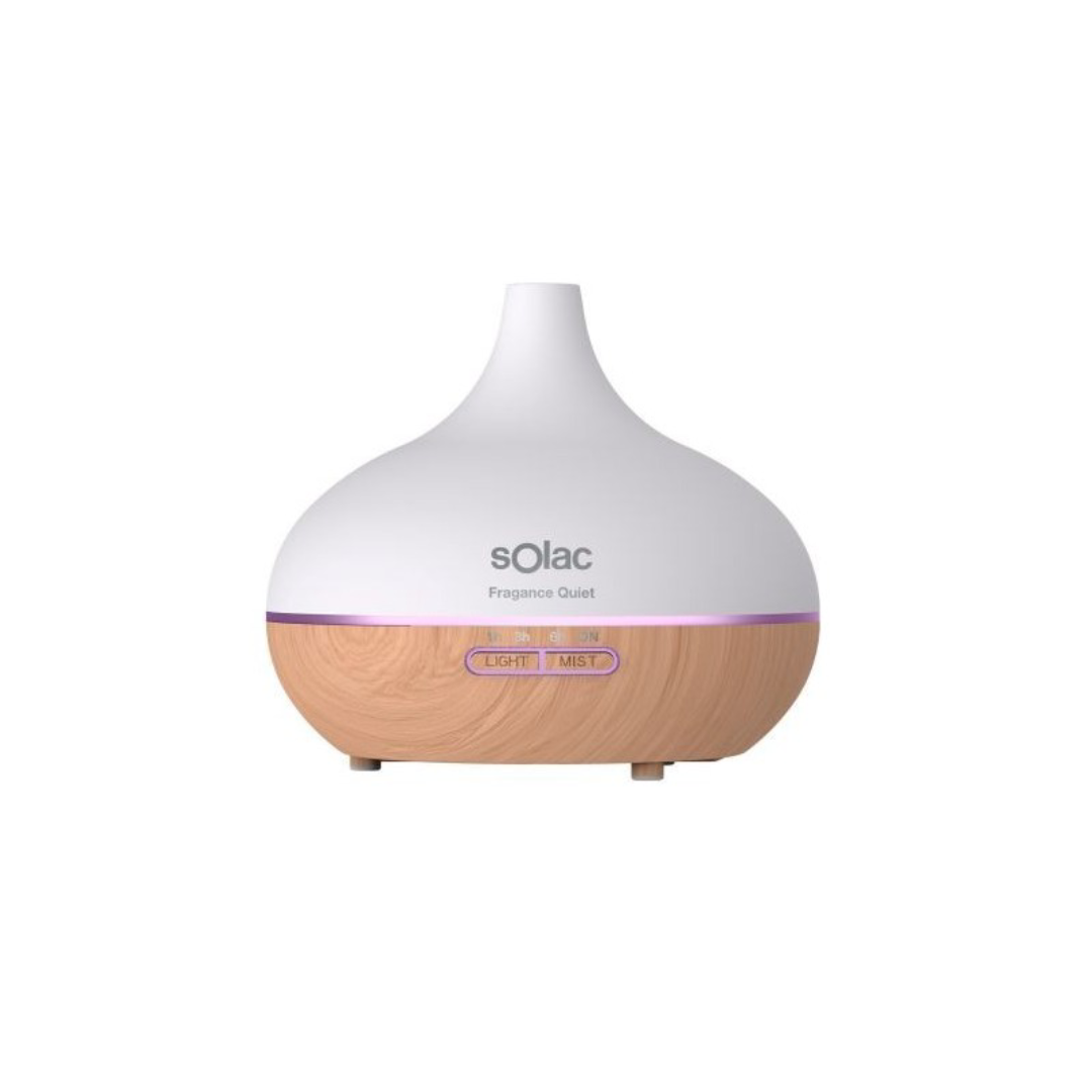Humidificador Solac HU-1053 con 2 niveles de intensidad y capacidad de 300 ml, ideal para mejorar la calidad del aire en espacios pequeños - Electrocash