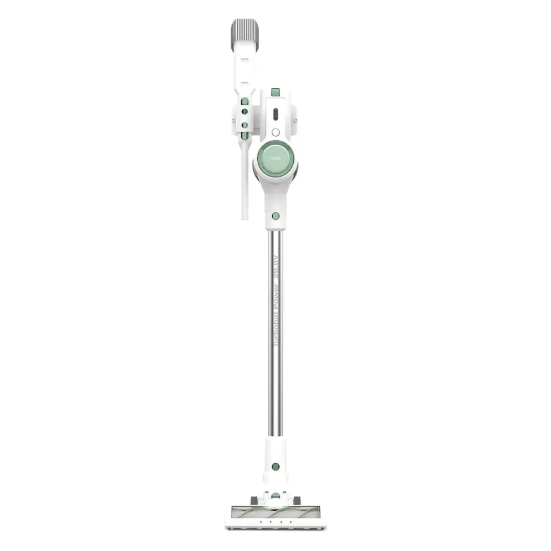 Vista alternativa del aspirador escoba Solac AE-2505 150W, con detalles del cabezal y estructura