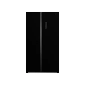 Frigorífico americano Teka RLF-74917GBK con diseño de cristal negro, capacidad de 178x91 cm, amplio espacio y tecnología avanzada de refrigeración - Electrocash