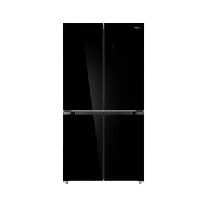 Frigorífico americano Teka RMF-75820GBK de 4 puertas en cristal negro, con capacidad de 183x83 cm y diseño moderno y funcional - Electrocash