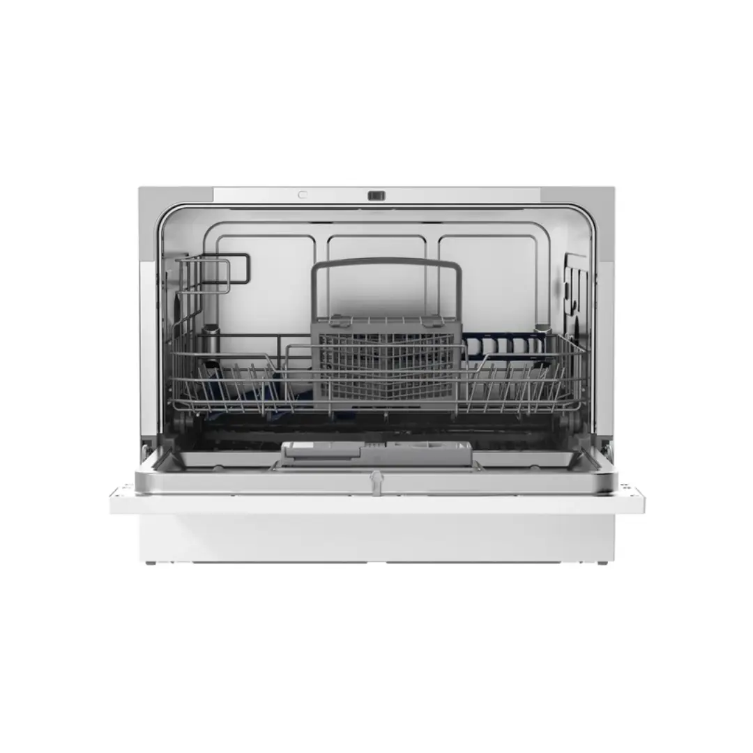 Lavavajillas Teka LC-24700 abierto mostrando su interior con capacidad para 6 cubiertos y un diseño funcional. - Electrocash