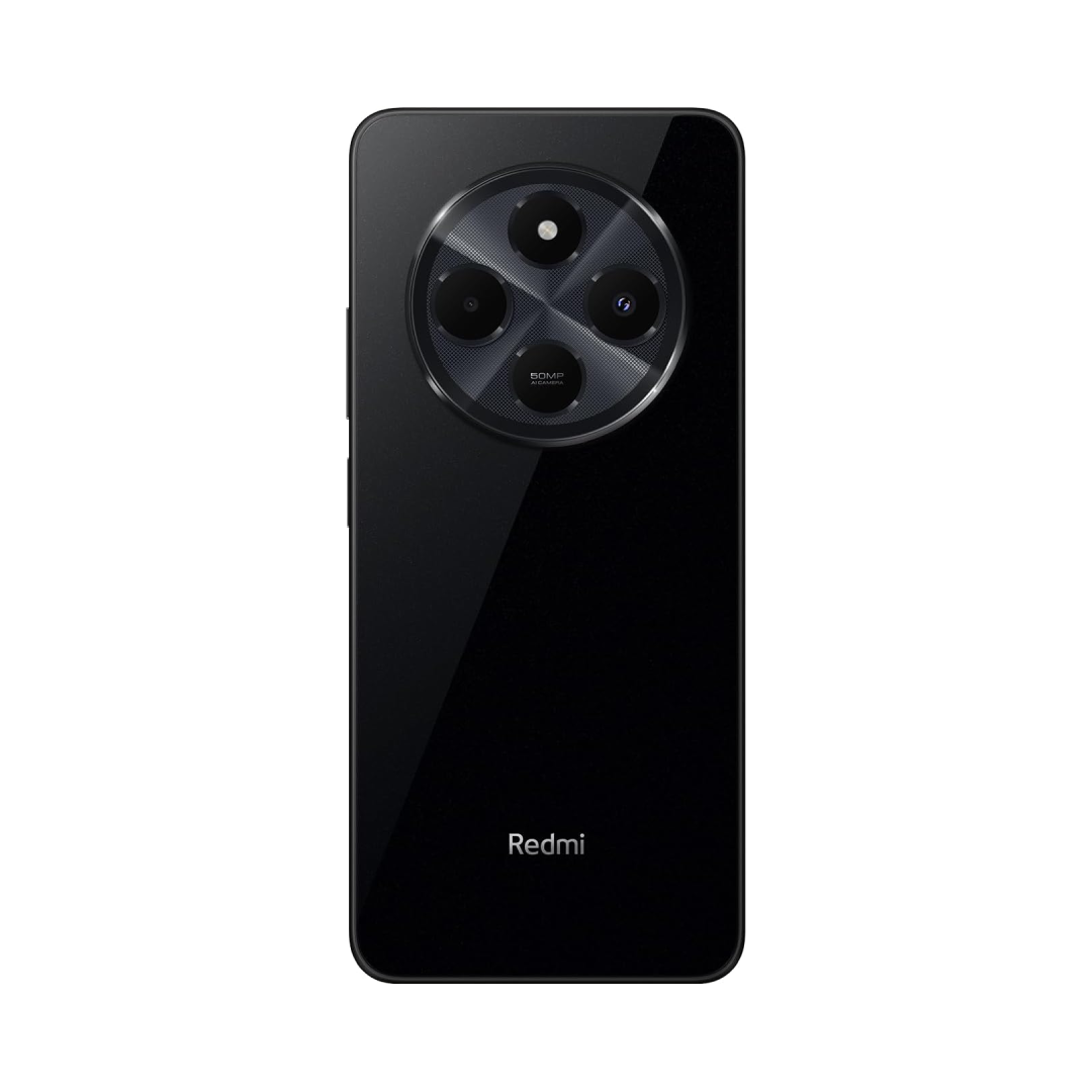 Vista trasera del Xiaomi Redmi 14C Midnight, mostrando su acabado elegante y la disposición de la cámara - Electrocash