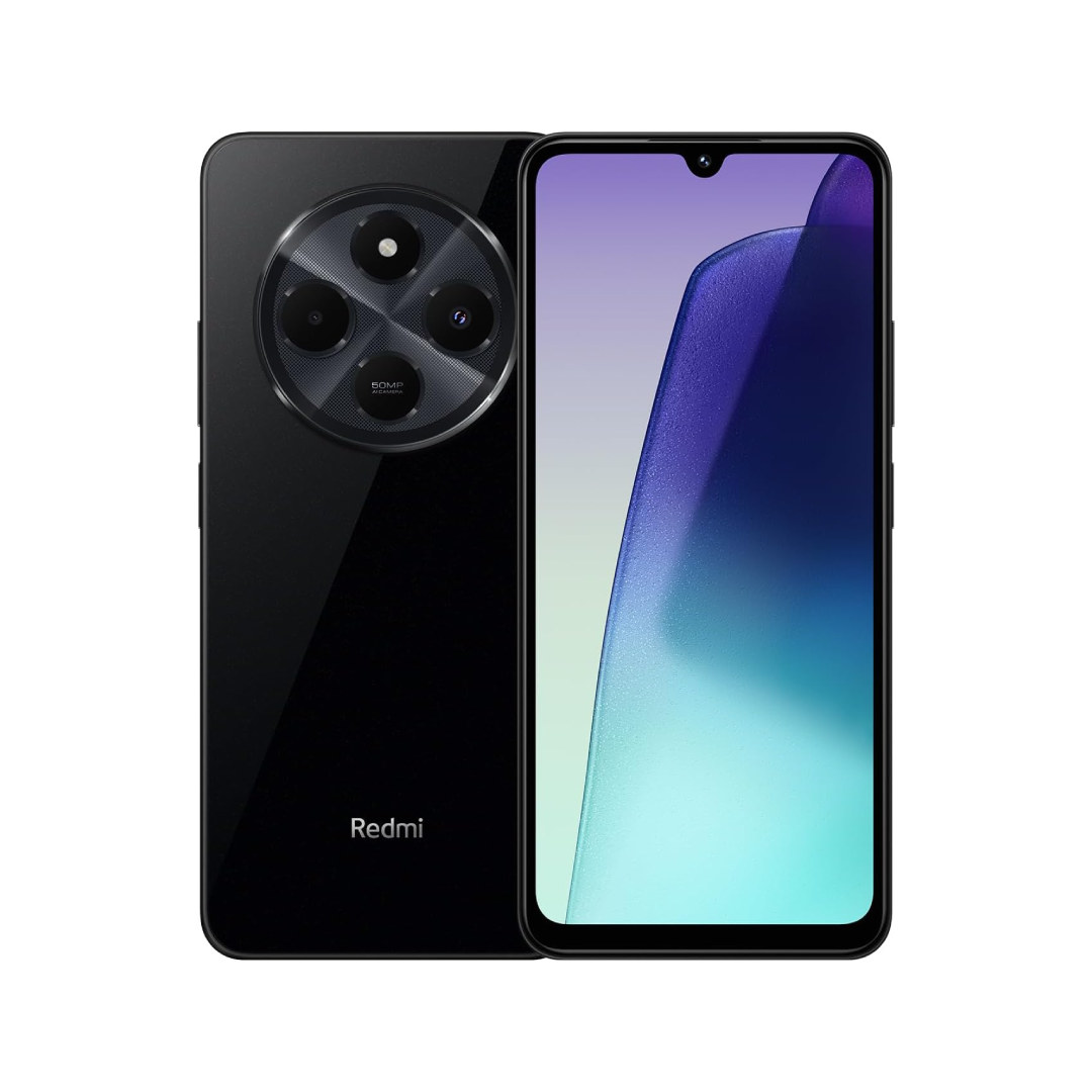 Smartphone Xiaomi Redmi 14C en color Midnight, pantalla de 6.88 pulgadas, 4GB de RAM y 128GB de almacenamiento, ideal para rendimiento y capacidad - Electrocash