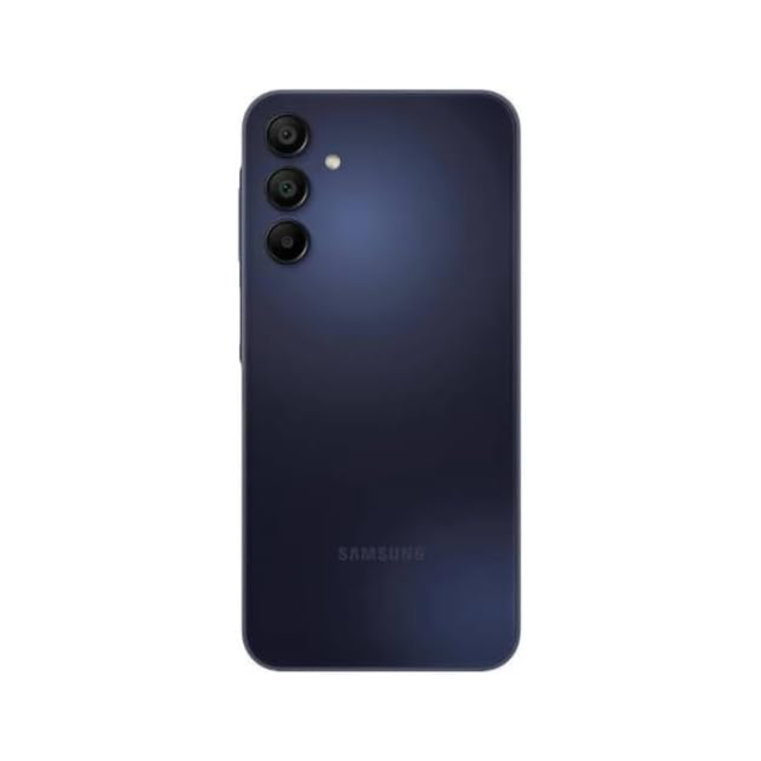 Vista trasera del Smartphone Samsung A15 mostrando su diseño y cámara trasera - Electrocash