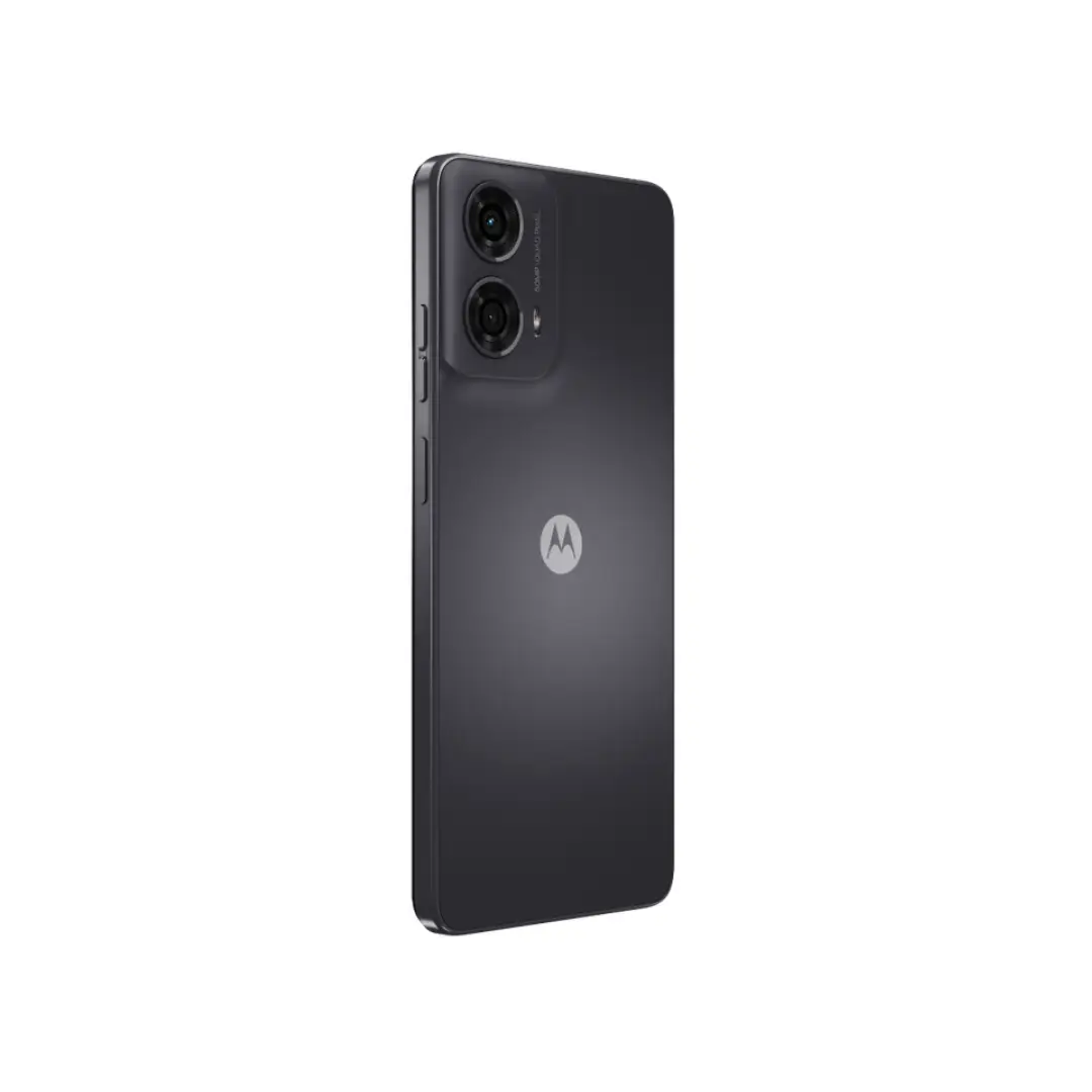 Vista trasera del Smartphone Motorola G-24 con acabado en matte carbón y diseño moderno - Electrocash