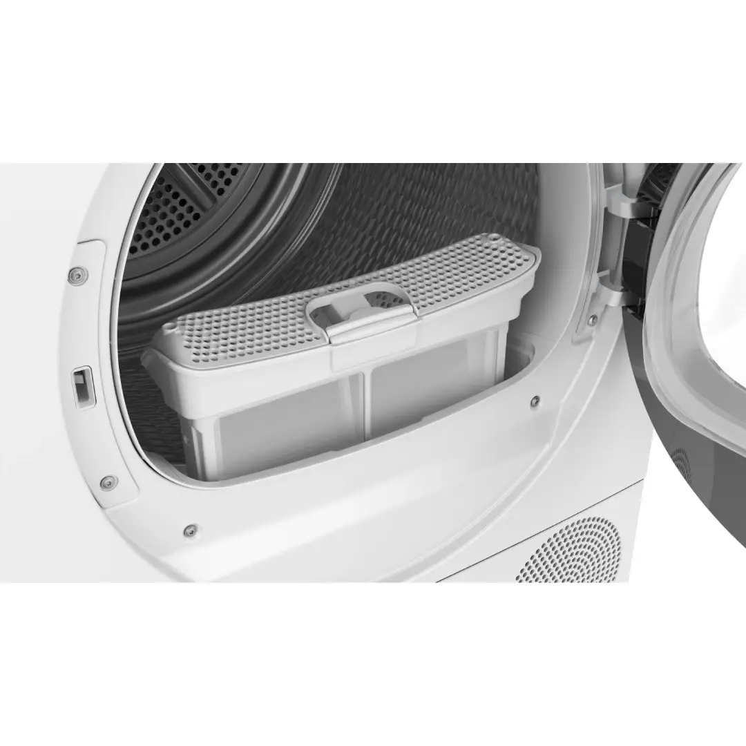 Imagen mostrando una de las funciones de la secadora Bosch WQC-233D0ES, como el secado rápido o delicado para todo tipo de prendas - Electrocash