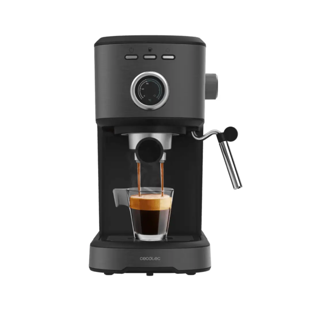Cafetera expresso 00275 Power Cecotec de 1100W y 20 bares de presión, diseño elegante y compacto - Electrocash