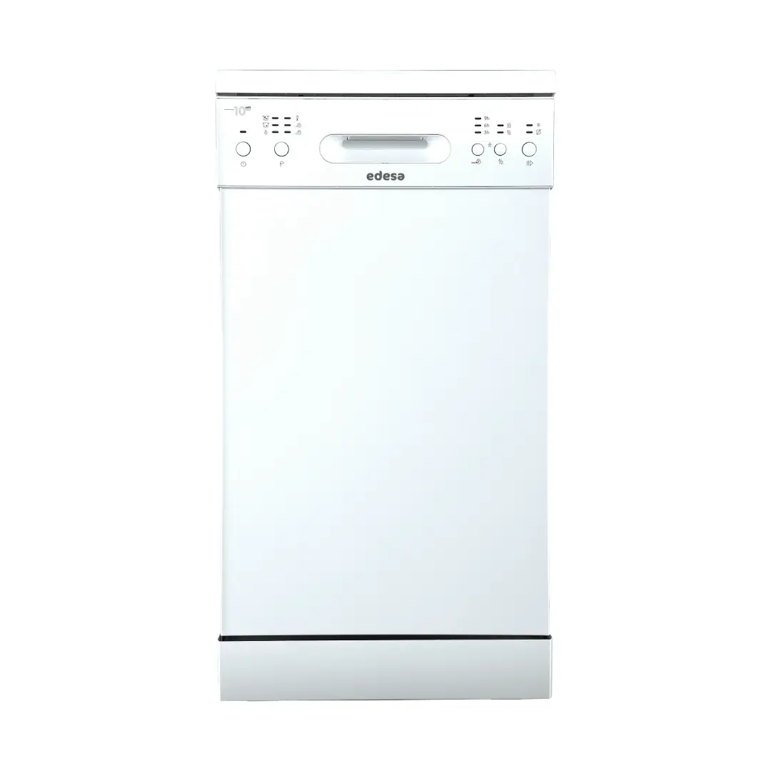 Lavavajillas Edesa EDW-4610WH en color blanco, compacto de 45 cm, con capacidad para 10 cubiertos y 6 programas - Electrocash