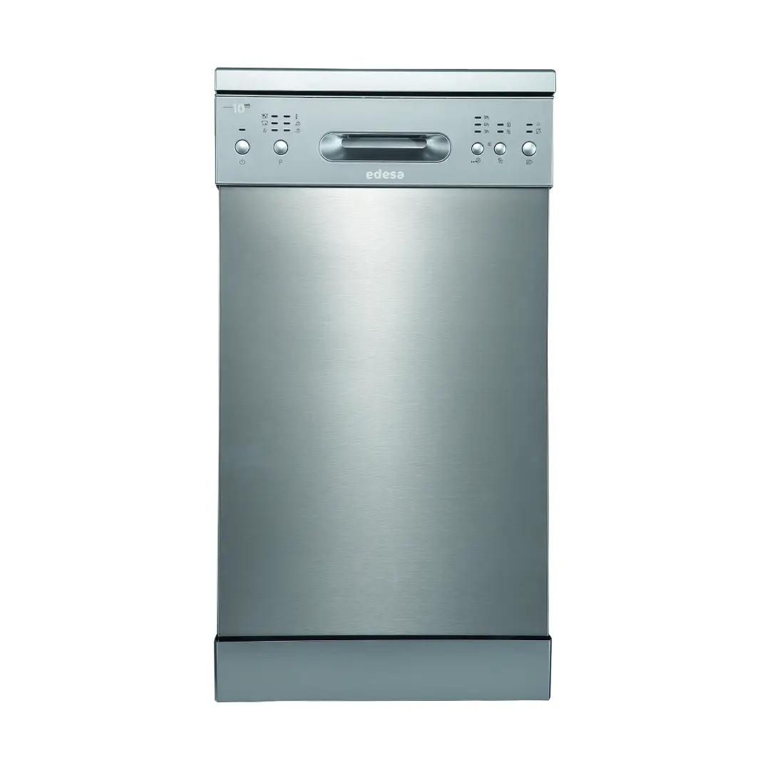Lavavajillas compacto Edesa EDW-4610X en acabado inox, con capacidad para 10 cubiertos y 6 programas - Electrocash