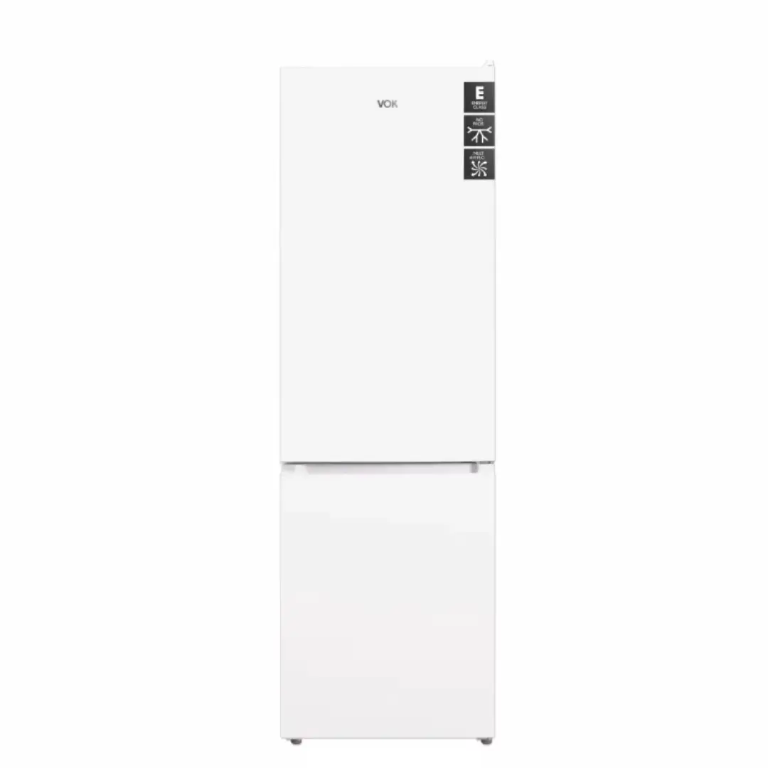 Frigorífico combi VOK EVR-310NEW en color blanco, con tecnología No Frost y diseño eficiente de 185x60 cm - Electrocash