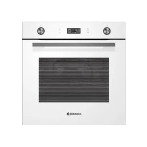 Horno multifunción Johnson JOR-70B en cristal blanco, con capacidad de 70 litros y 8 funciones de cocción para mayor versatilidad - Electrocash
