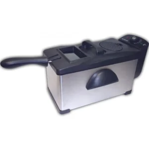 Freidora MX Onda MX-FR2127 de acero inoxidable con capacidad de 3 litros, 2300W de potencia y termostato regulable para un fritura perfecta - Electrocash